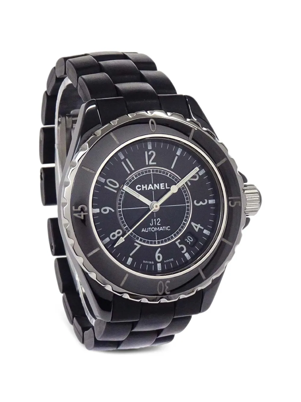 CHANEL Pre-Owned J12 39mm ceramic watch - Schwarz