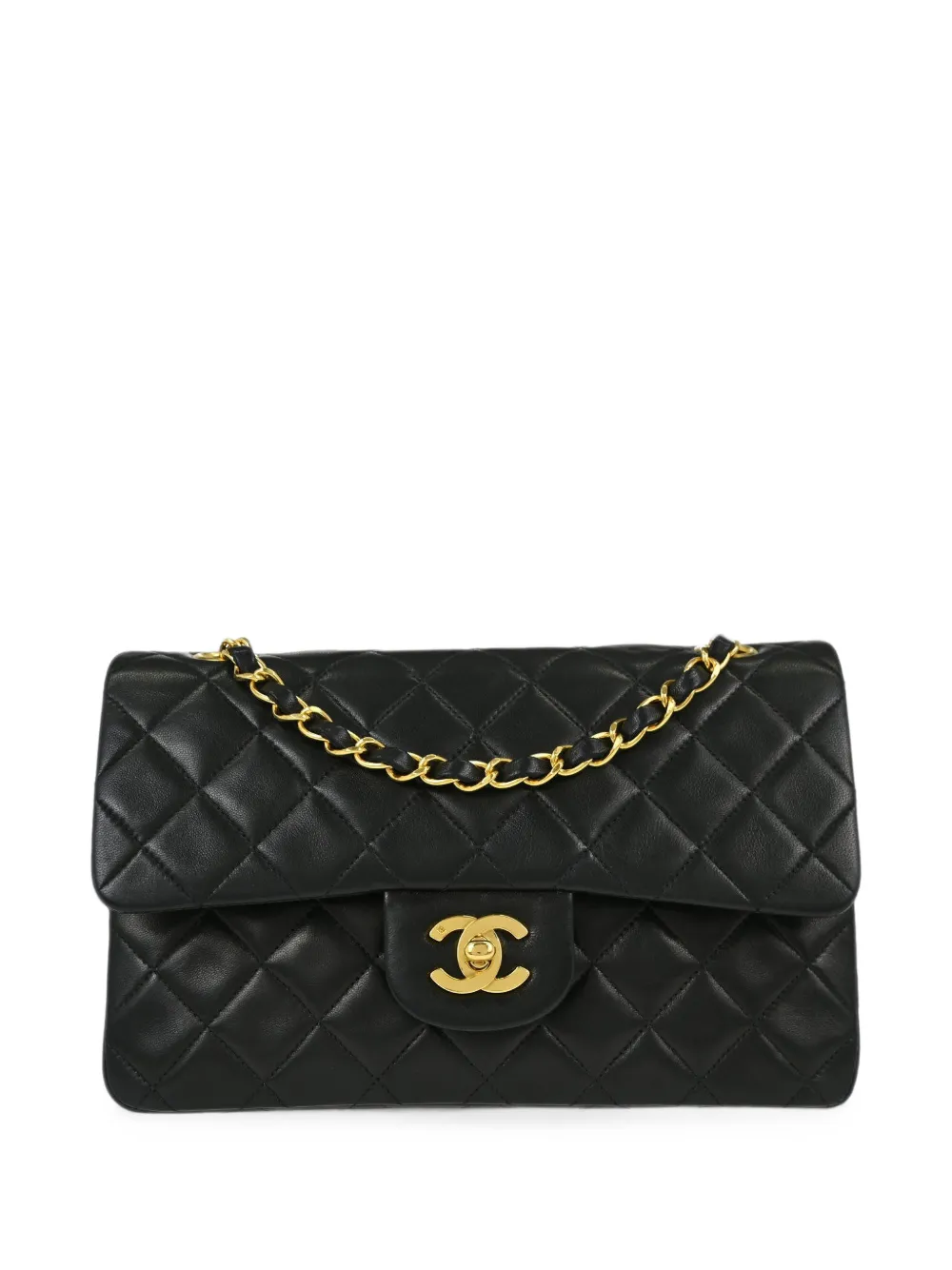 CHANEL Pre-Owned 1991-1994 Double Flap quilted shoulder bag - Nero