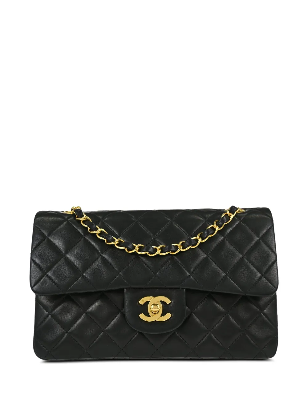 CHANEL Pre-Owned 1991-1994 Double Flap quilted shoulder bag - Black