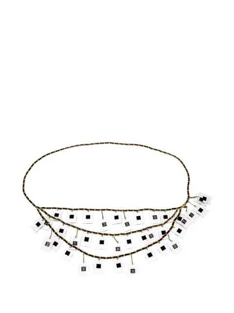 CHANEL Pre-Owned 1994 square charms chain belt