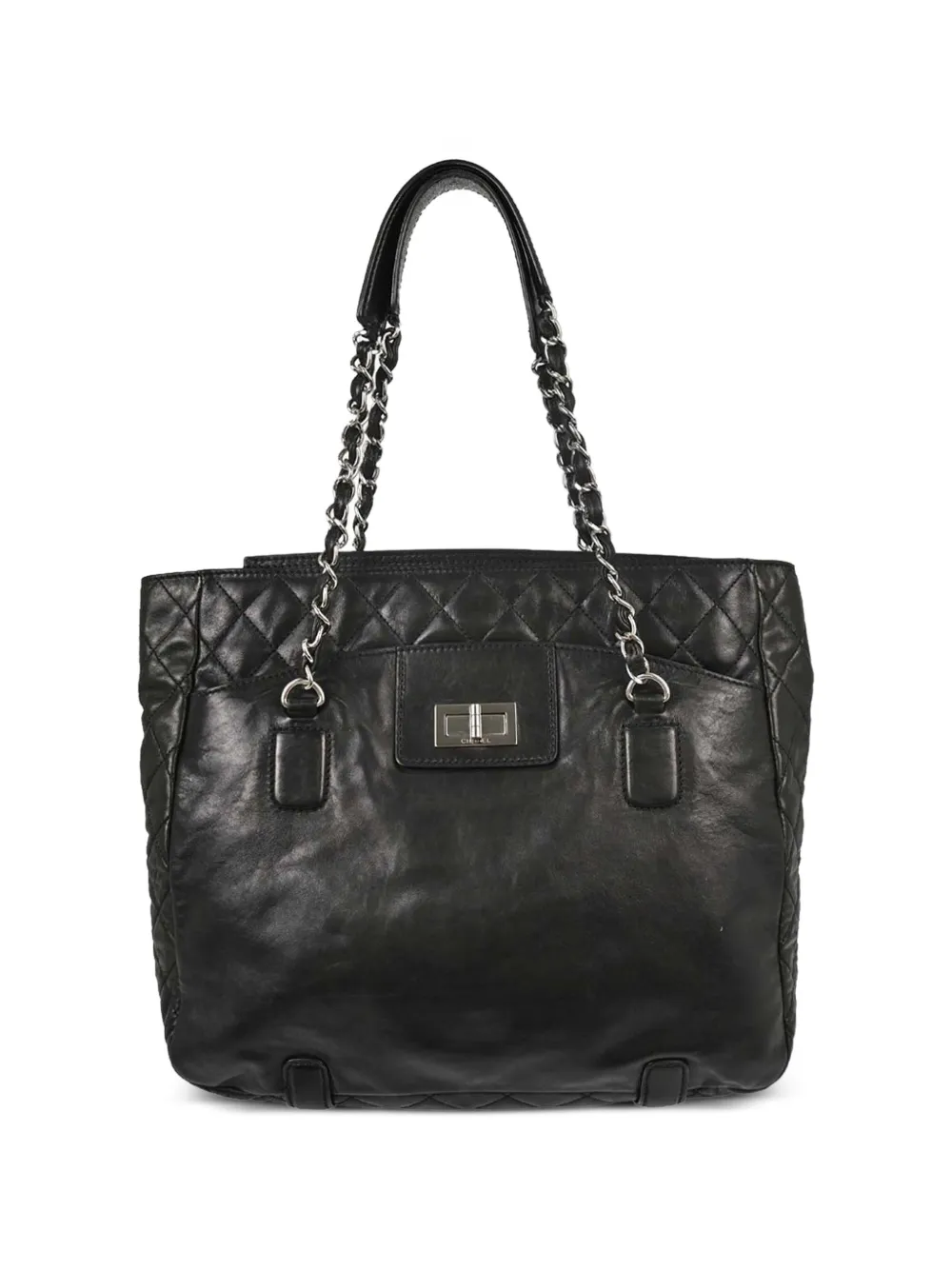 CHANEL Pre-Owned 2008-2009 Mademoiselle Lock tote bag - Schwarz