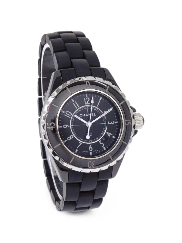 Chanel Pre-owned J12 34mm Watch in Black