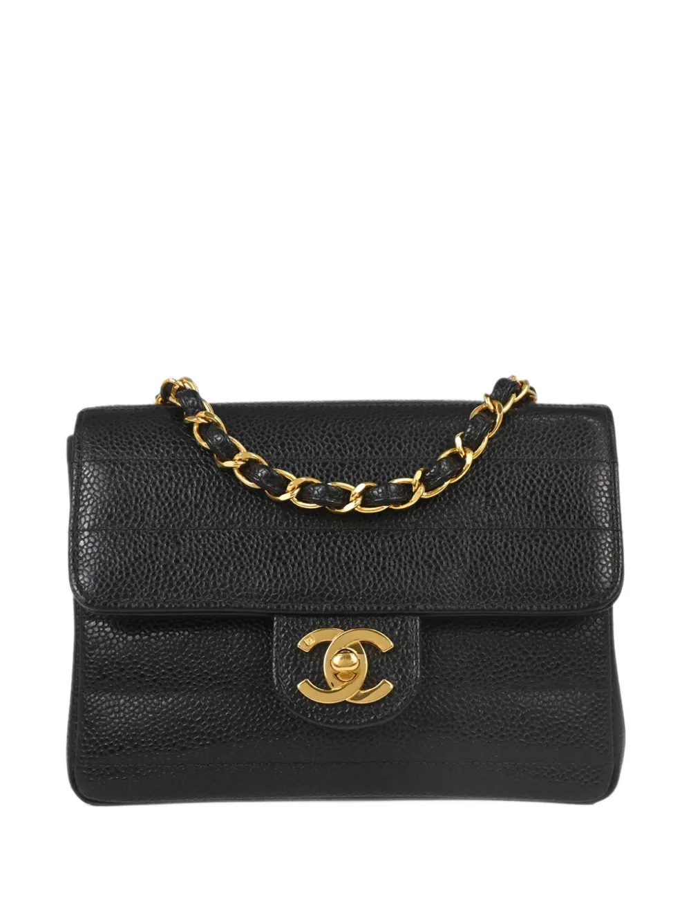 CHANEL Pre-Owned 1994-1996 mini caviar classic flap shoulder bag - Black