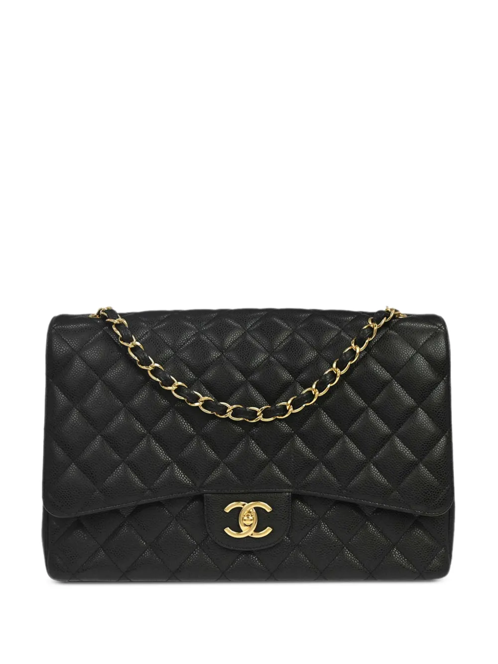 CHANEL Pre-Owned 2013-2014 maxi Classic Double Flap shoulder bag - Nero