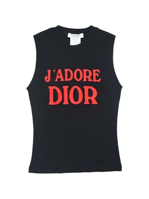 Christian Dior Pre-Owned J'Adore Dior slogan tank top