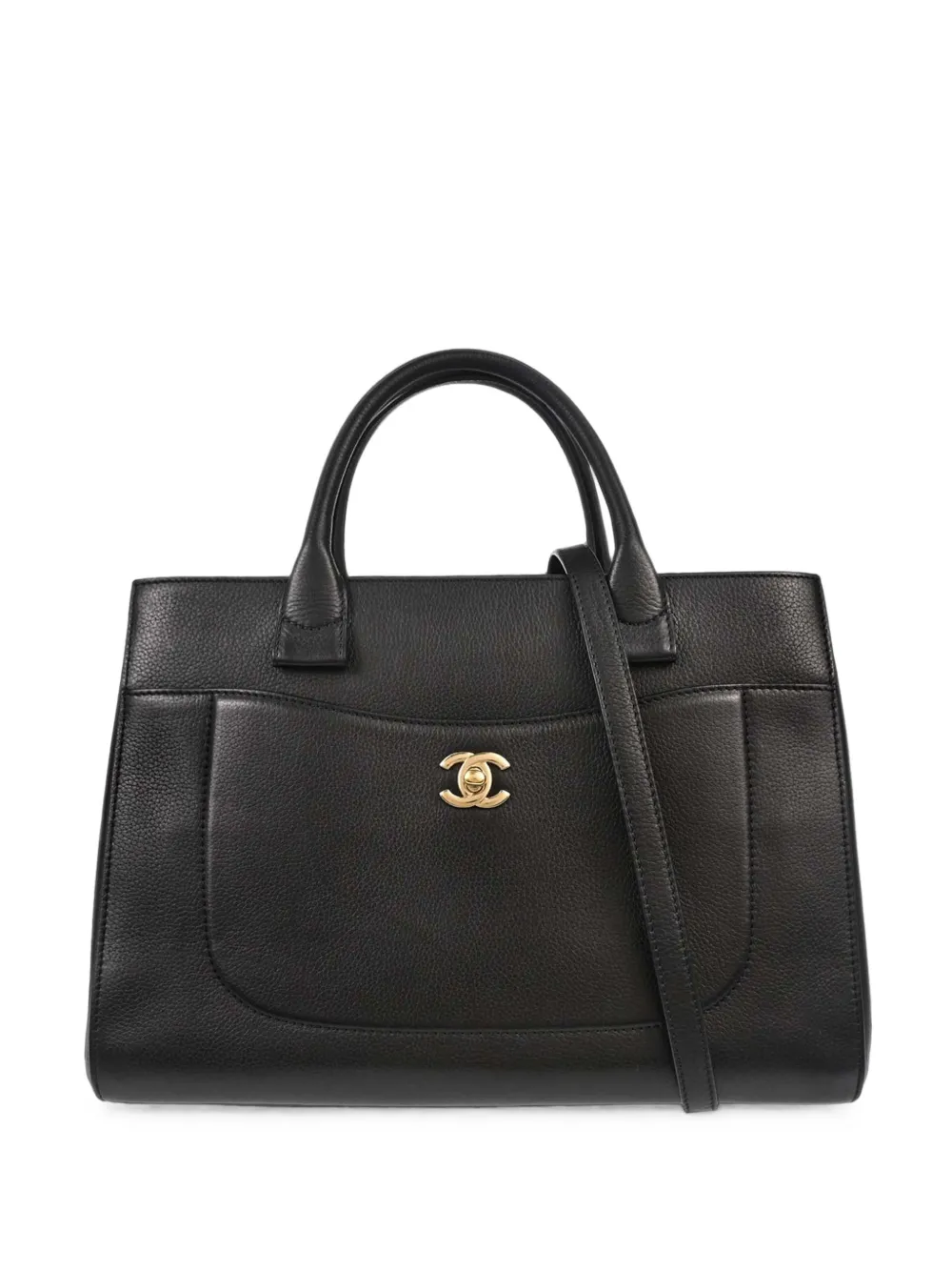 CHANEL Pre-Owned 2017-2018 Neo Executive Cerf tote bag - Nero