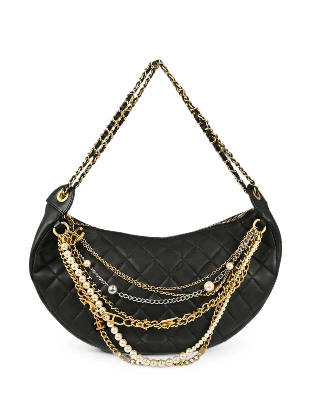 CHANEL Pre-Owned 2019 All About Chains tote bag - Noir CHANEL Pre-Owned 2019 All About Chains tote bag - Noir