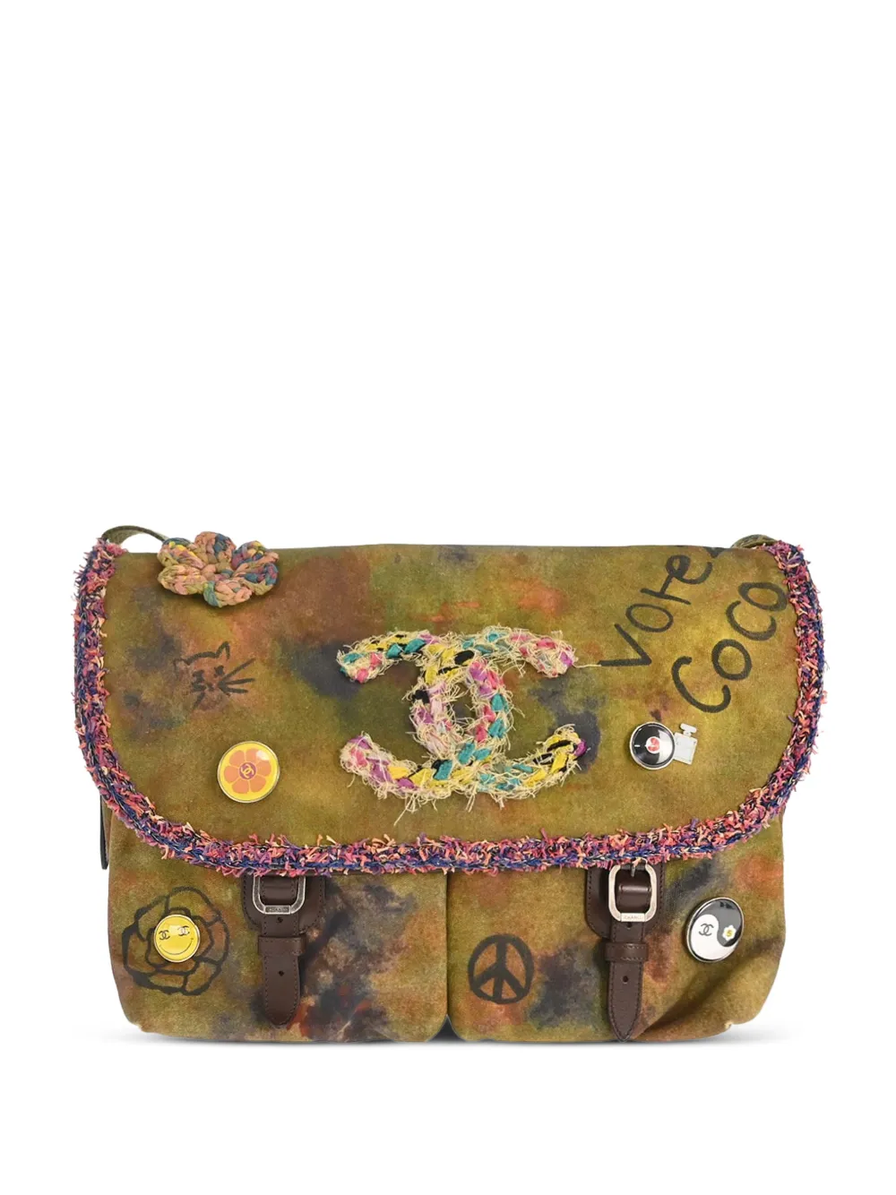 CHANEL Pre-Owned 2014-2015 Graffiti On The Pavements shoulder bag - Brown