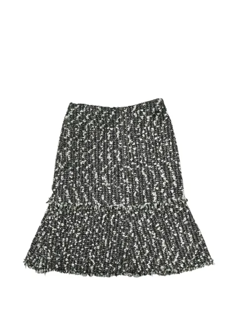 CHANEL Pre-Owned jupe mi-longue en tweed (2004)
