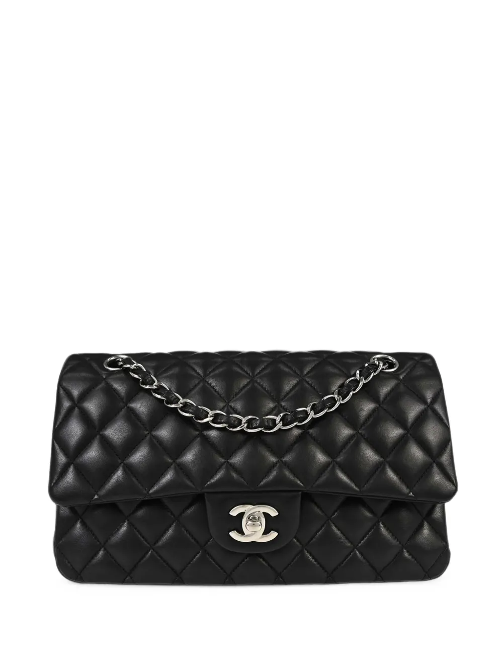 CHANEL Pre-Owned 2012-2013 quilted classic double flap shoulder bag - Black