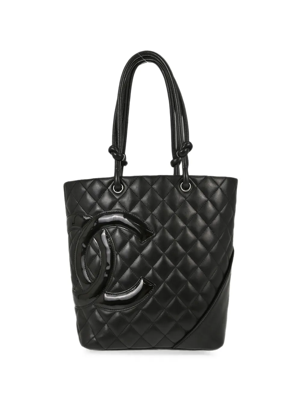 CHANEL Pre-Owned 2006-2008 Cambon Ligne quilted tote bag - Black
