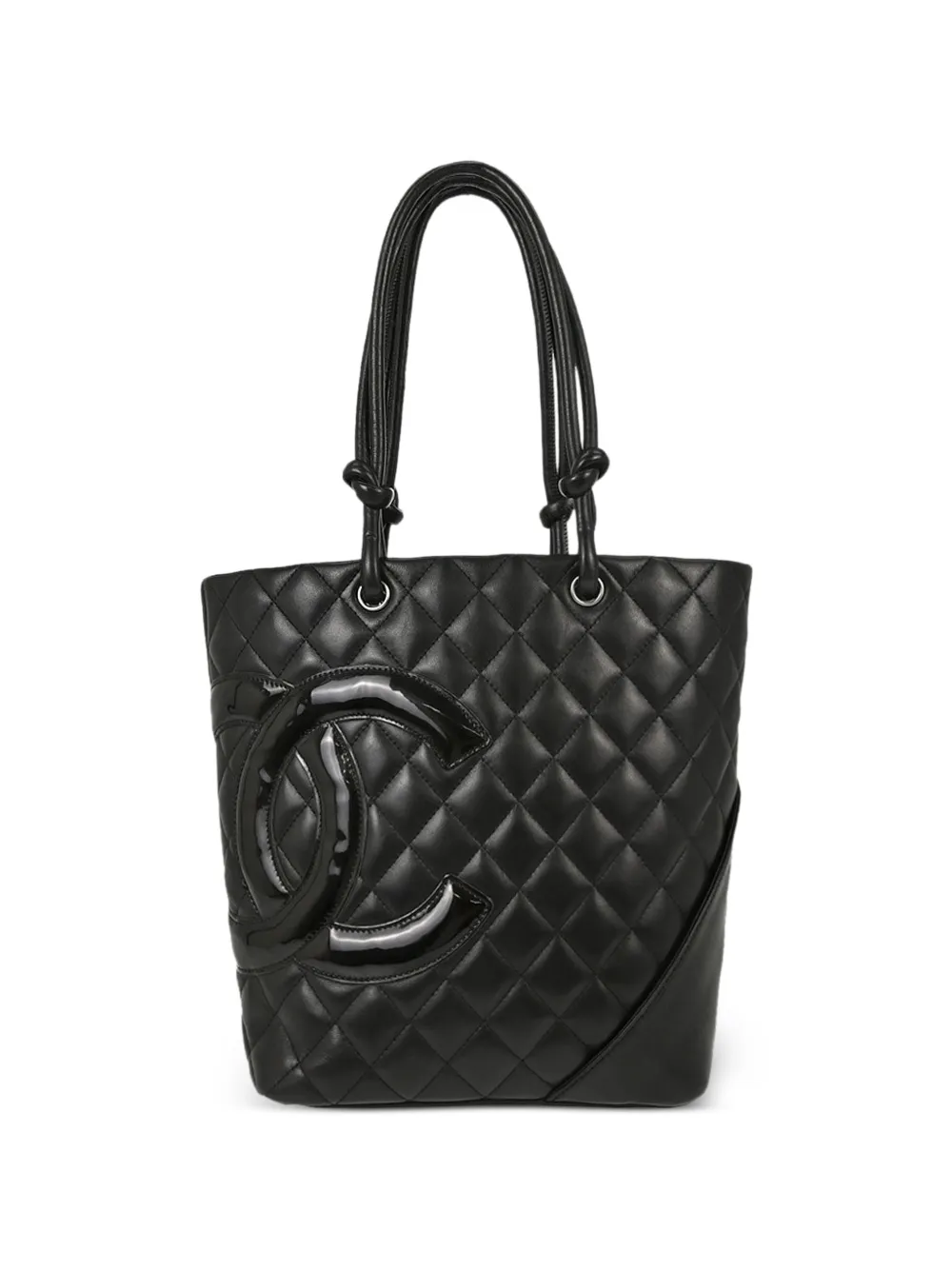 CHANEL Pre-Owned 2006-2008 Cambon Ligne quilted tote bag - Schwarz