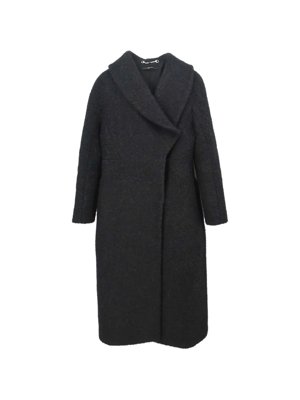 Gucci Pre-Owned 2013 bouclé shawl-lapel coat - Schwarz