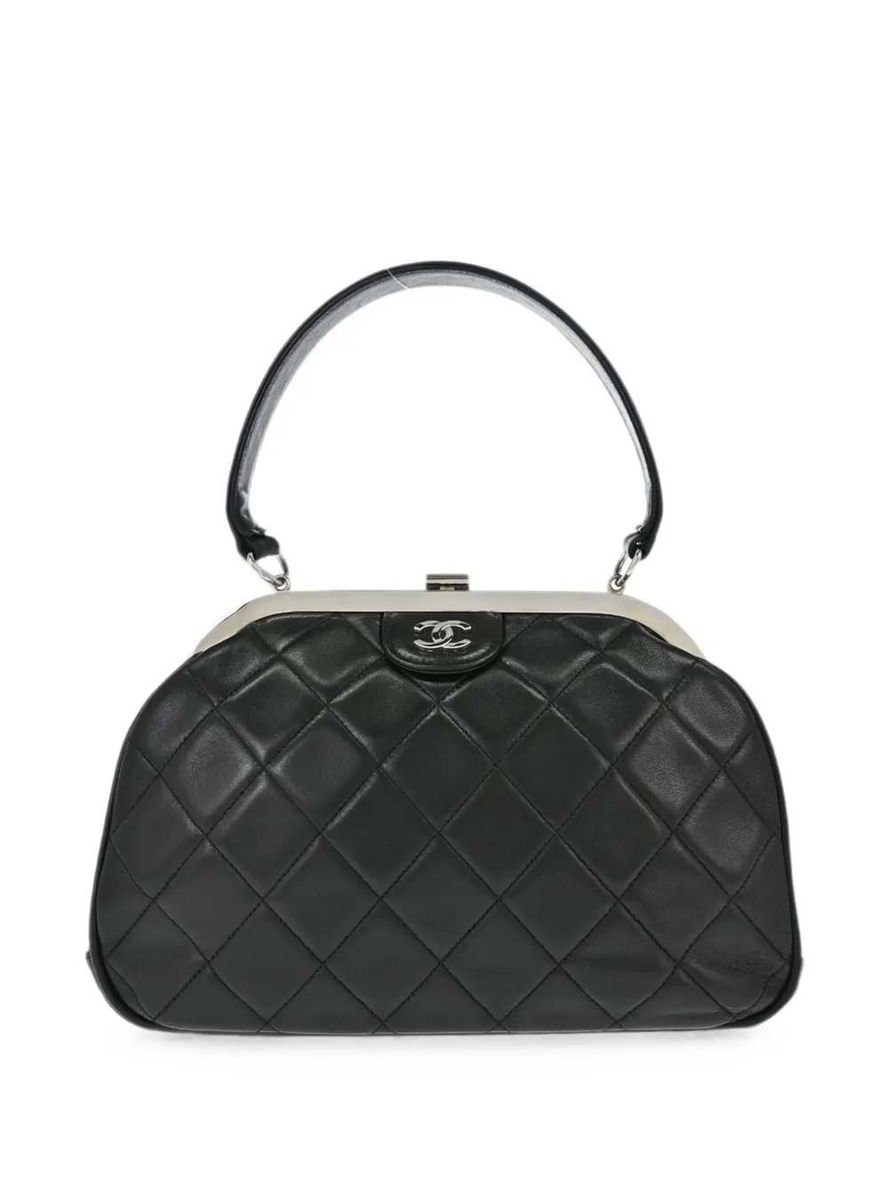 CHANEL Pre-Owned 1996-1997 quilted CC-logo tote bag - Noir