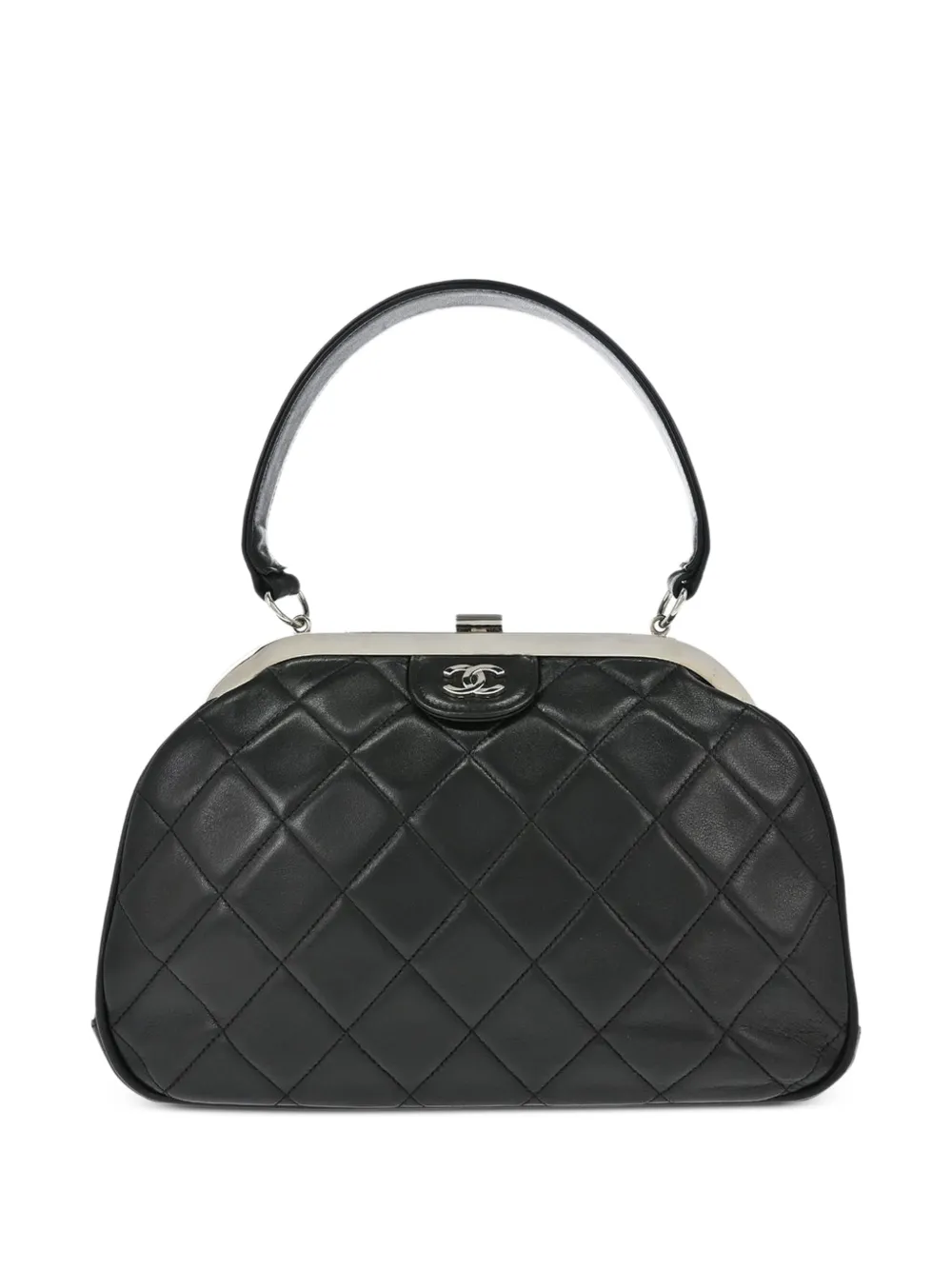 CHANEL Pre-Owned 1996-1997 quilted CC-logo tote bag - Black