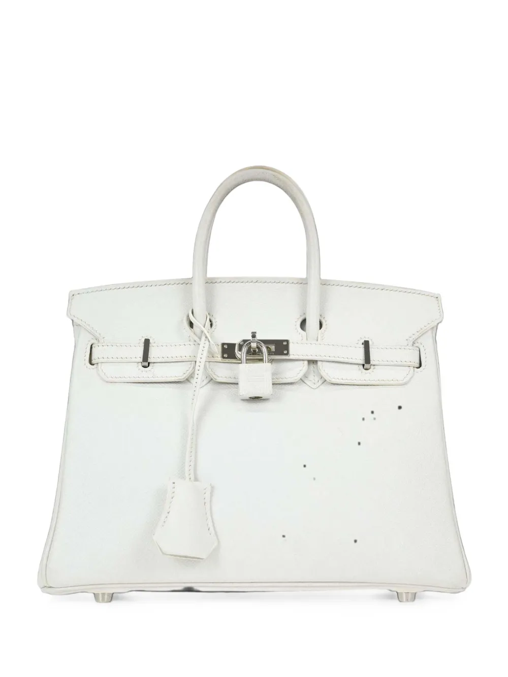 Hermès Pre-Owned 2009 25 Birkin Epsom tote bag - Blanc