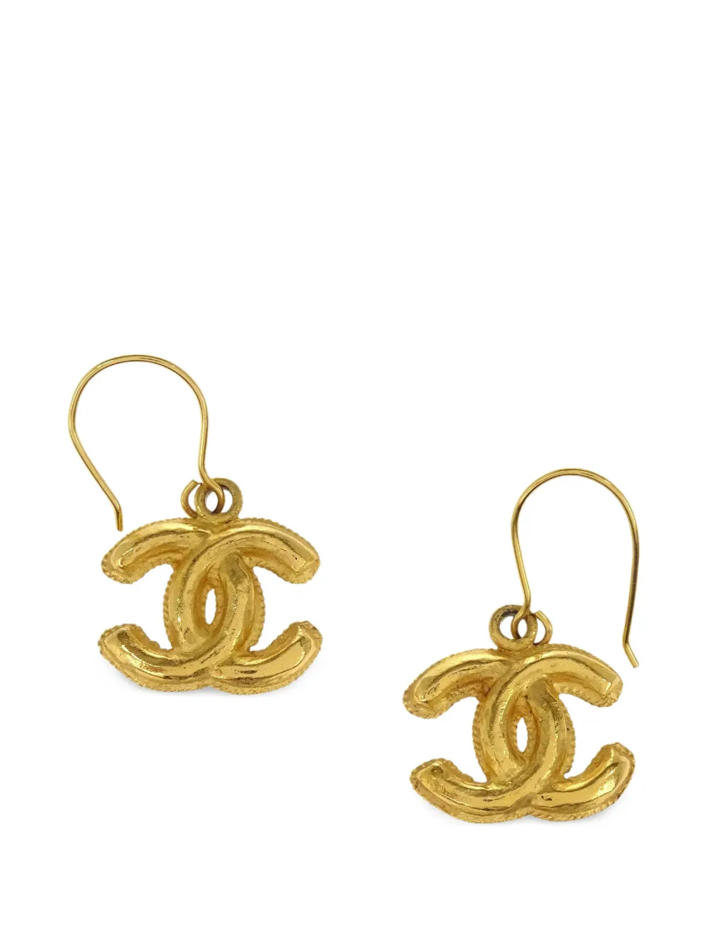 CHANEL Pre-Owned CC dangle earrings - Gold