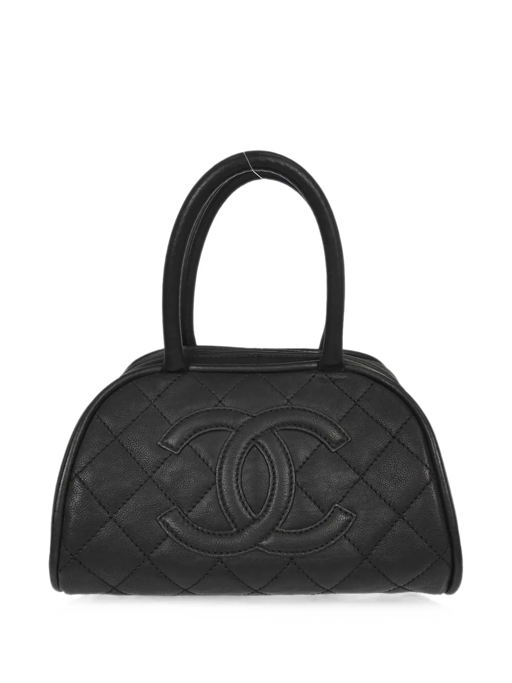 CHANEL Pre-Owned 2005-2006 Quilted CC bowling bag - Nero