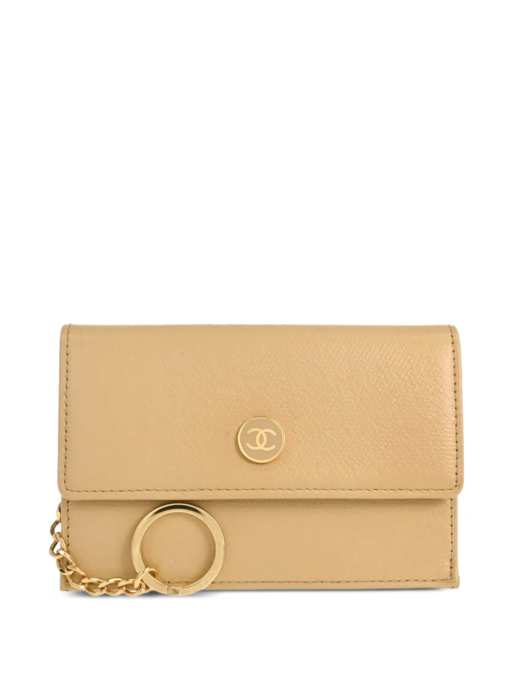 CHANEL Pre-Owned 2003-2004 CC coin purse - Nude