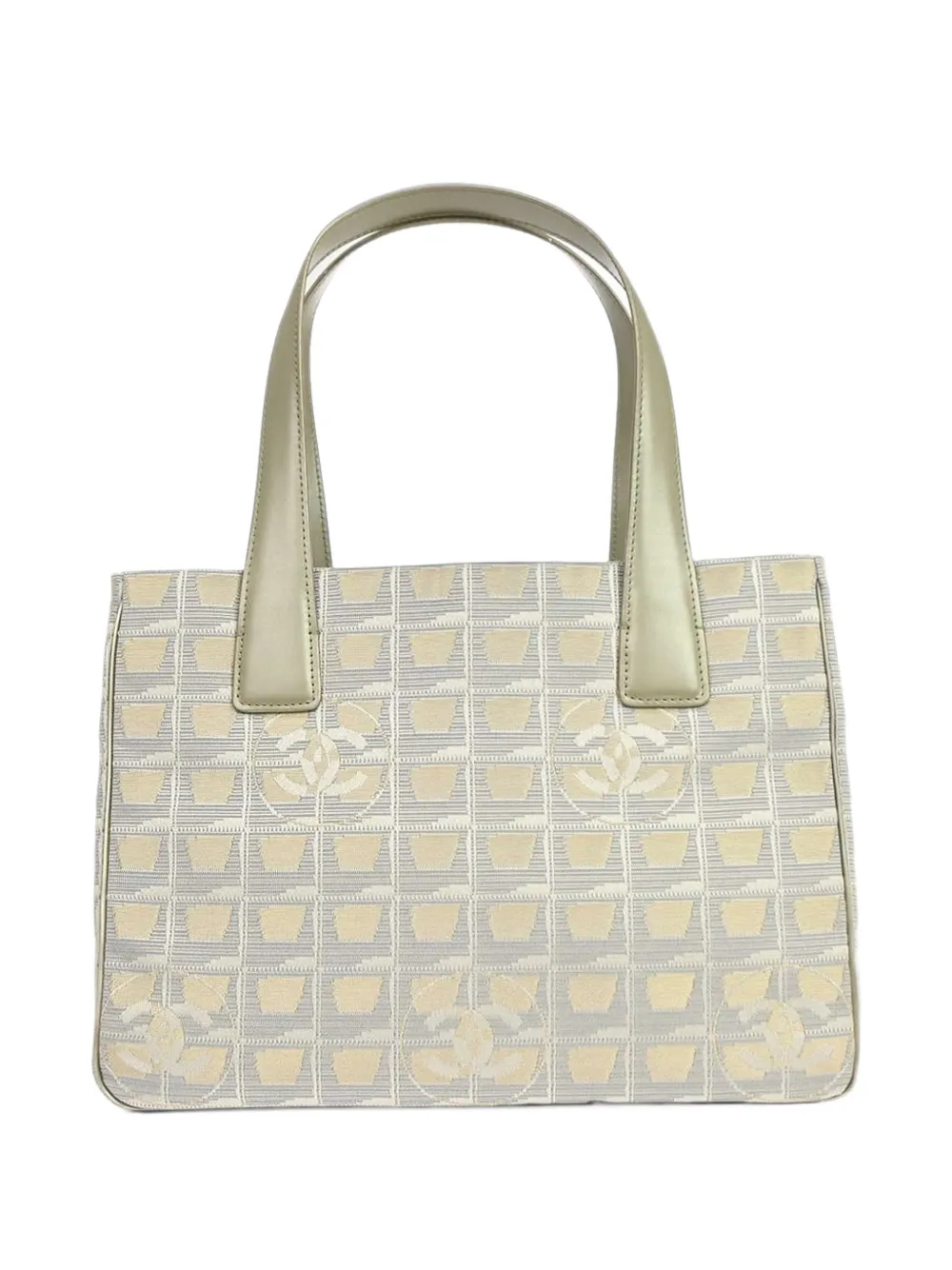 CHANEL Pre-Owned 2005-2006 Travel Line jacquard tote bag - Toni neutri