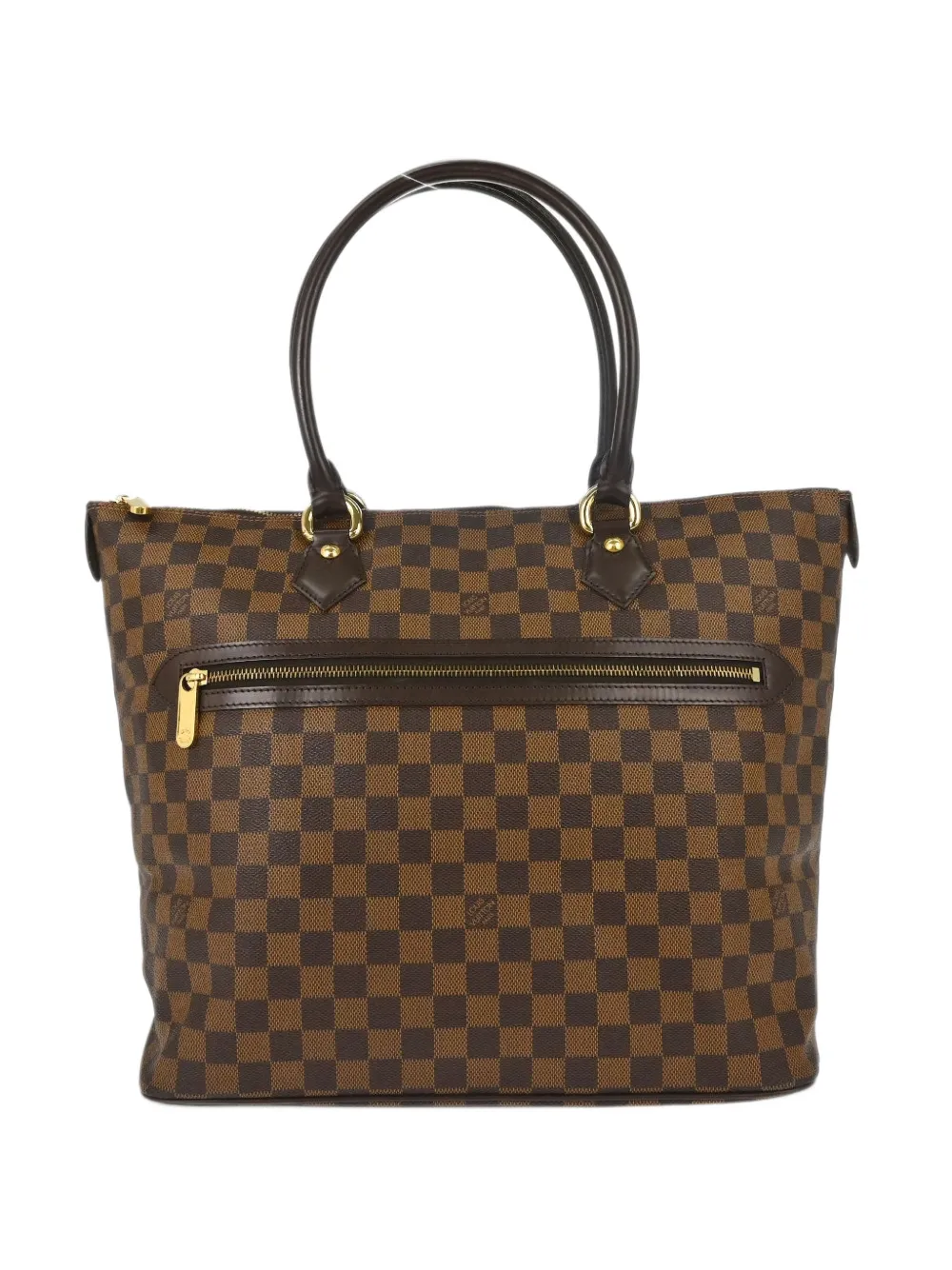 Louis Vuitton Pre-Owned Damier Saleya GM check-pattern tote bag - Marron Louis Vuitton Pre-Owned Damier Saleya GM check-pattern tote bag - Marron