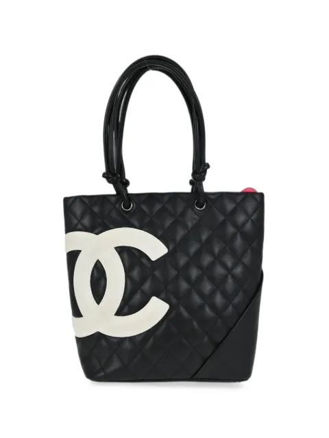 CHANEL Pre-Owned 2004-2005 Cambon Ligne quilted tote bag