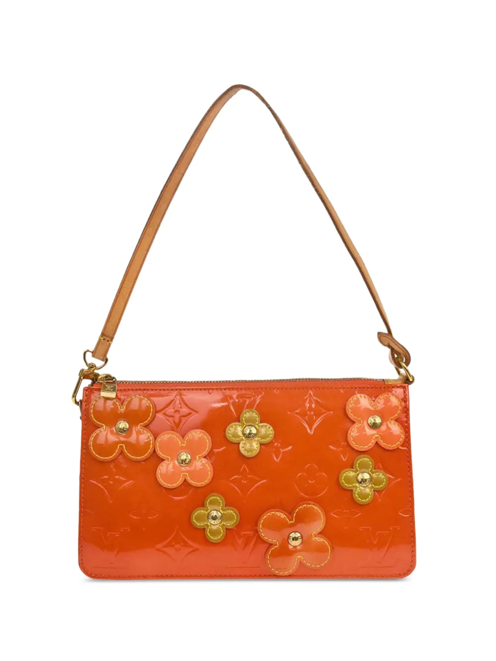 Louis Vuitton Pre-Owned 2002 Vernis Flower Lexington shoulder bag - Orange