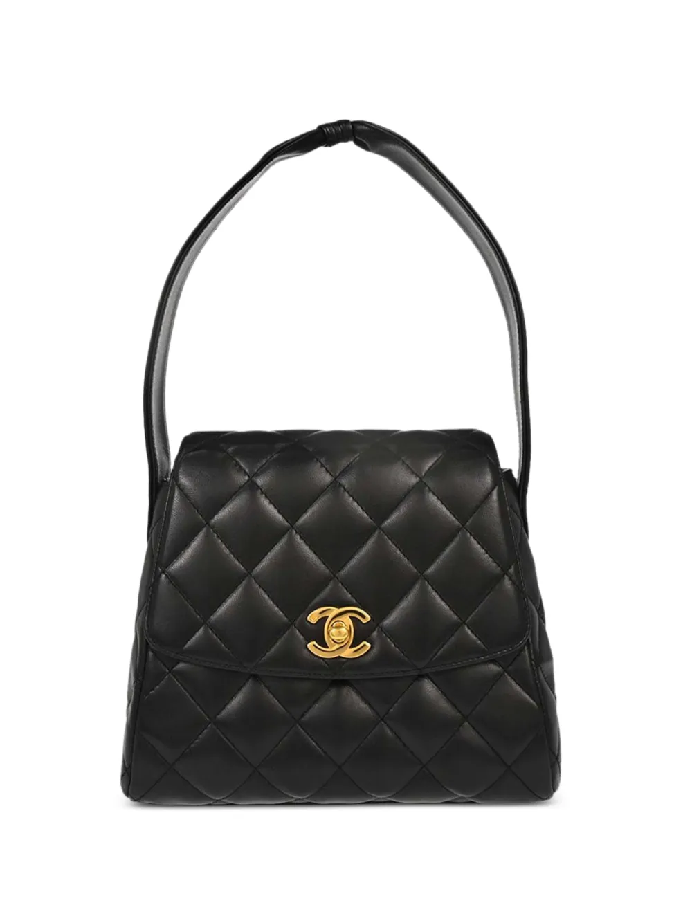 CHANEL Pre-Owned 1996-1997 quilted CC turn-lock shoulder bag - Nero