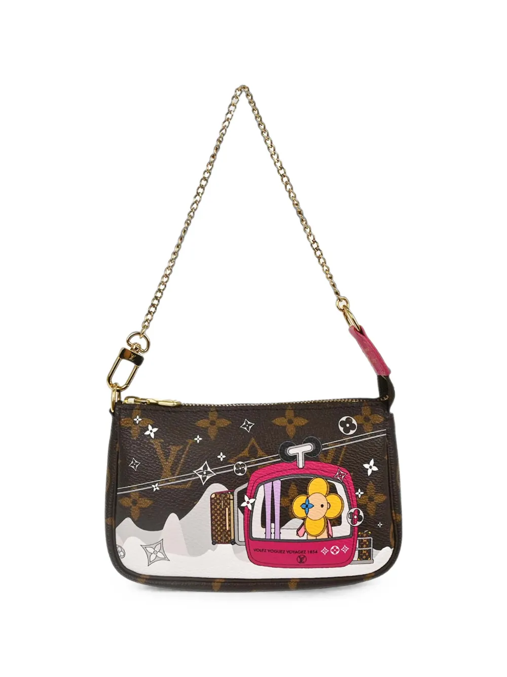 Louis Vuitton Pre-Owned mini 2019 Vivienne Winter Holiday shoulder bag - Marrone