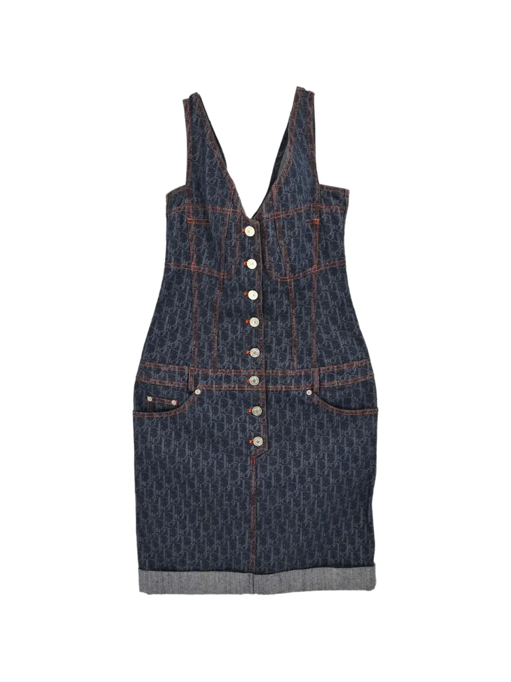 Christian Dior Pre-Owned 2006 Trotter sleeveless denim mini dress - Bleu Christian Dior Pre-Owned 2006 Trotter sleeveless denim mini dress - Bleu