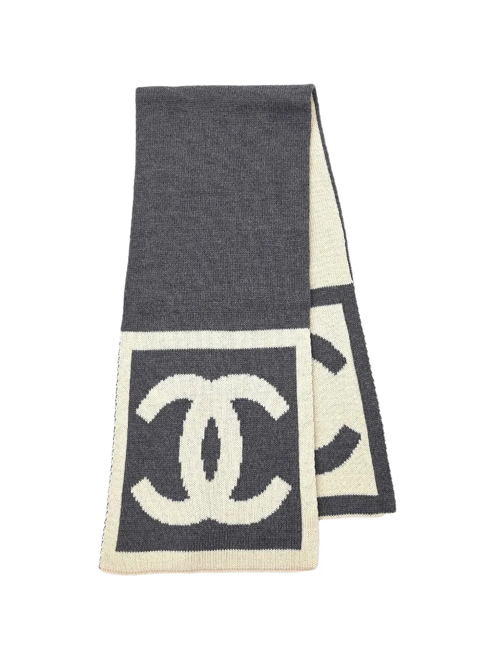 CHANEL Pre-Owned Sport Line CC scarf - Grey