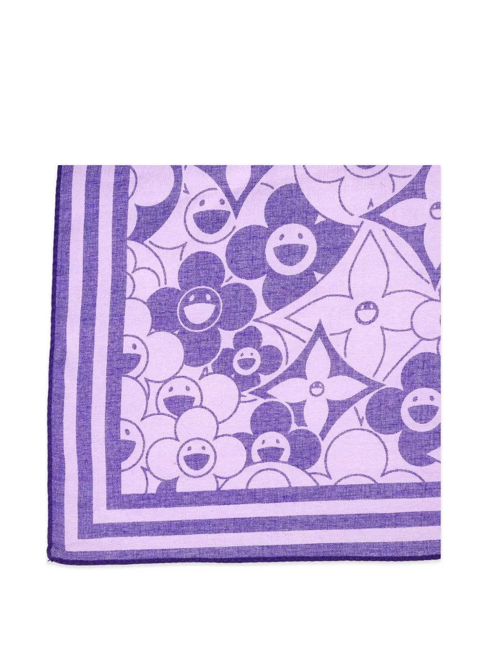 Louis Vuitton Pre-Owned Cosmic Blossom cotton scarf - Violett