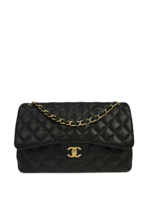 CHANEL ブラック レザー バッグ/ノベルティ CHANEL Pre-Owned 1996 Timeless Classic Leather Tote Bag | Black