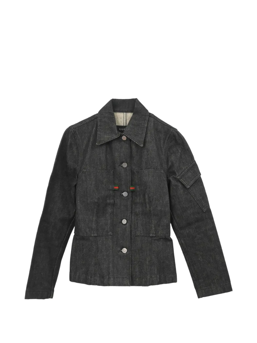 Gucci Pre-Owned veste en jean (1995) - Noir Gucci Pre-Owned veste en jean (1995) - Noir