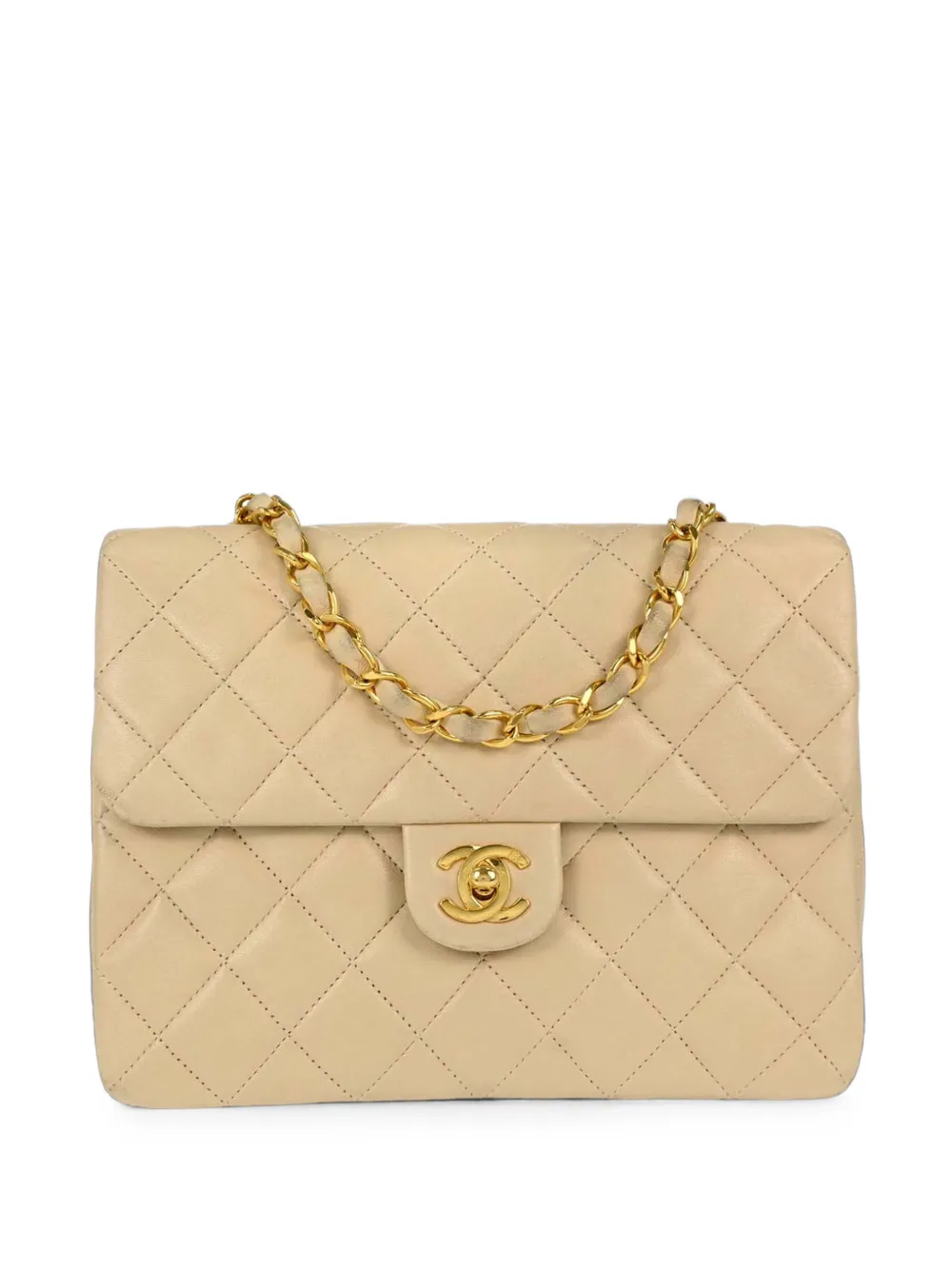 CHANEL Pre-Owned 1991-1994 quilted Classic Square Flap shoulder bag - Toni neutri