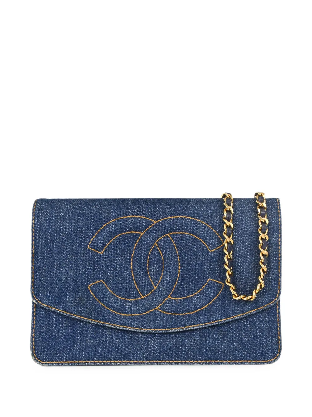 CHANEL Pre-Owned 1996-1997 Timeless Wallet on Chain shoulder bag - Blue