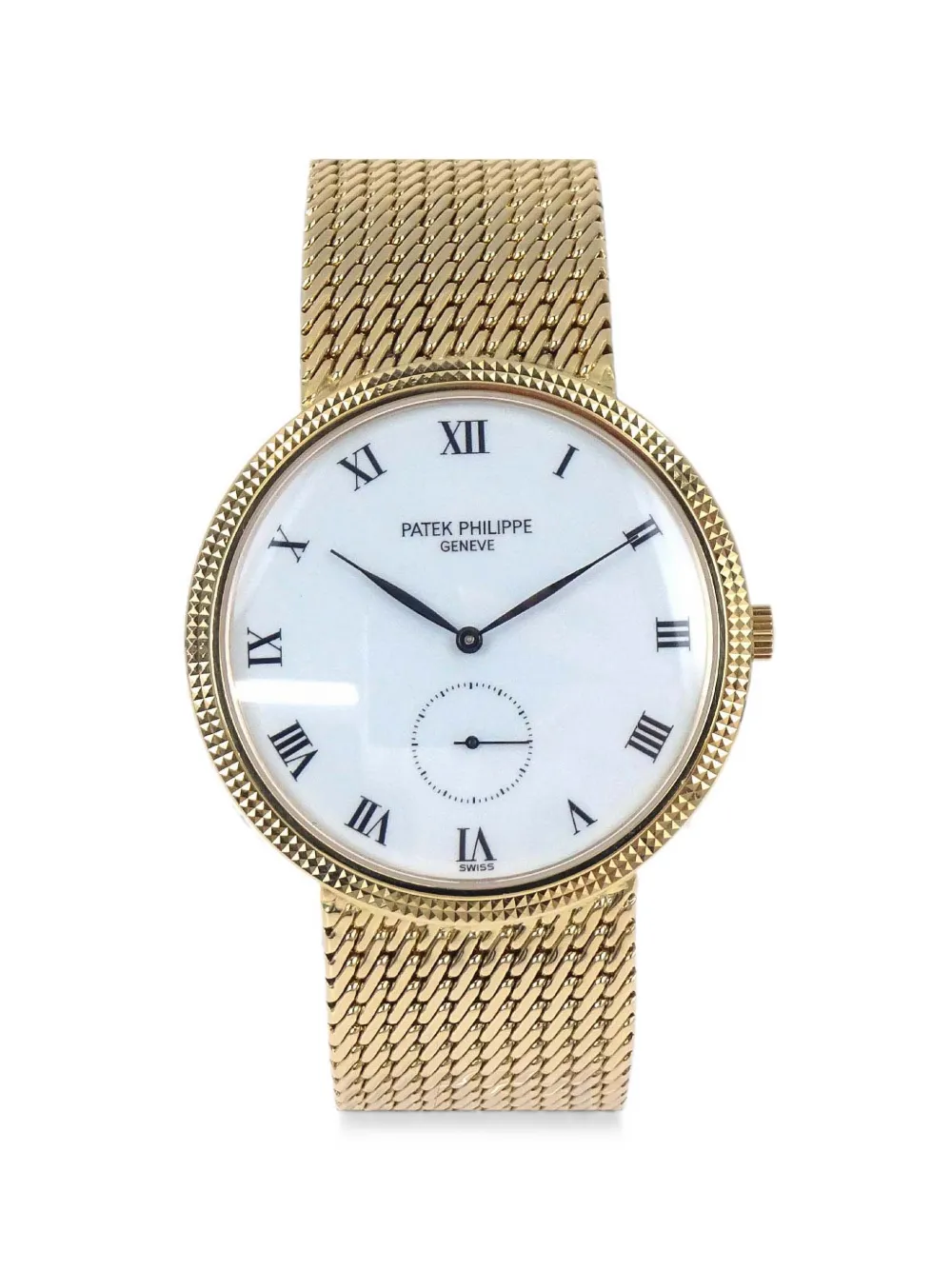Patek Philippe Pre-owned Calatrava 33mm Watch in White