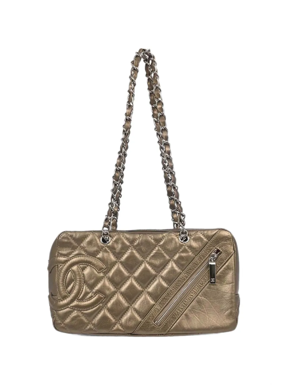 CHANEL Pre-Owned 2006-2008 Cotton Club Cambon Ligne handbag - Oro