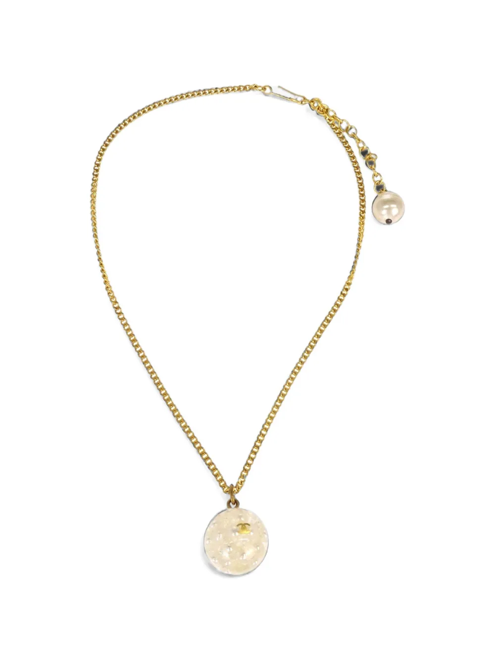 CHANEL Pre-Owned costume-pearl pendant necklace - Oro
