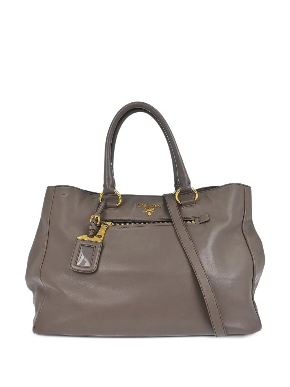 Prada Pre-Owned leather tote bag - Marrone