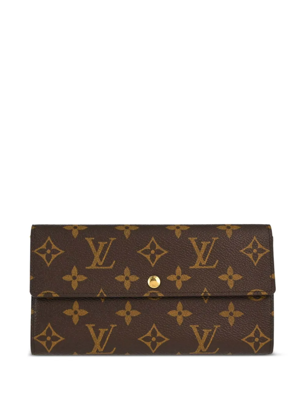 Louis Vuitton Pre-Owned Monogram Porte Monnaie Credit wallet - Braun