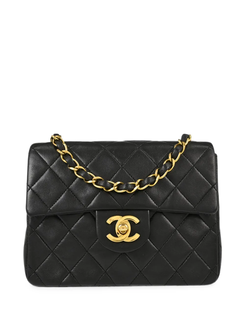 CHANEL Pre-Owned 1991-1994 mini 17 Classic Flap quilted shoulder bag - Nero