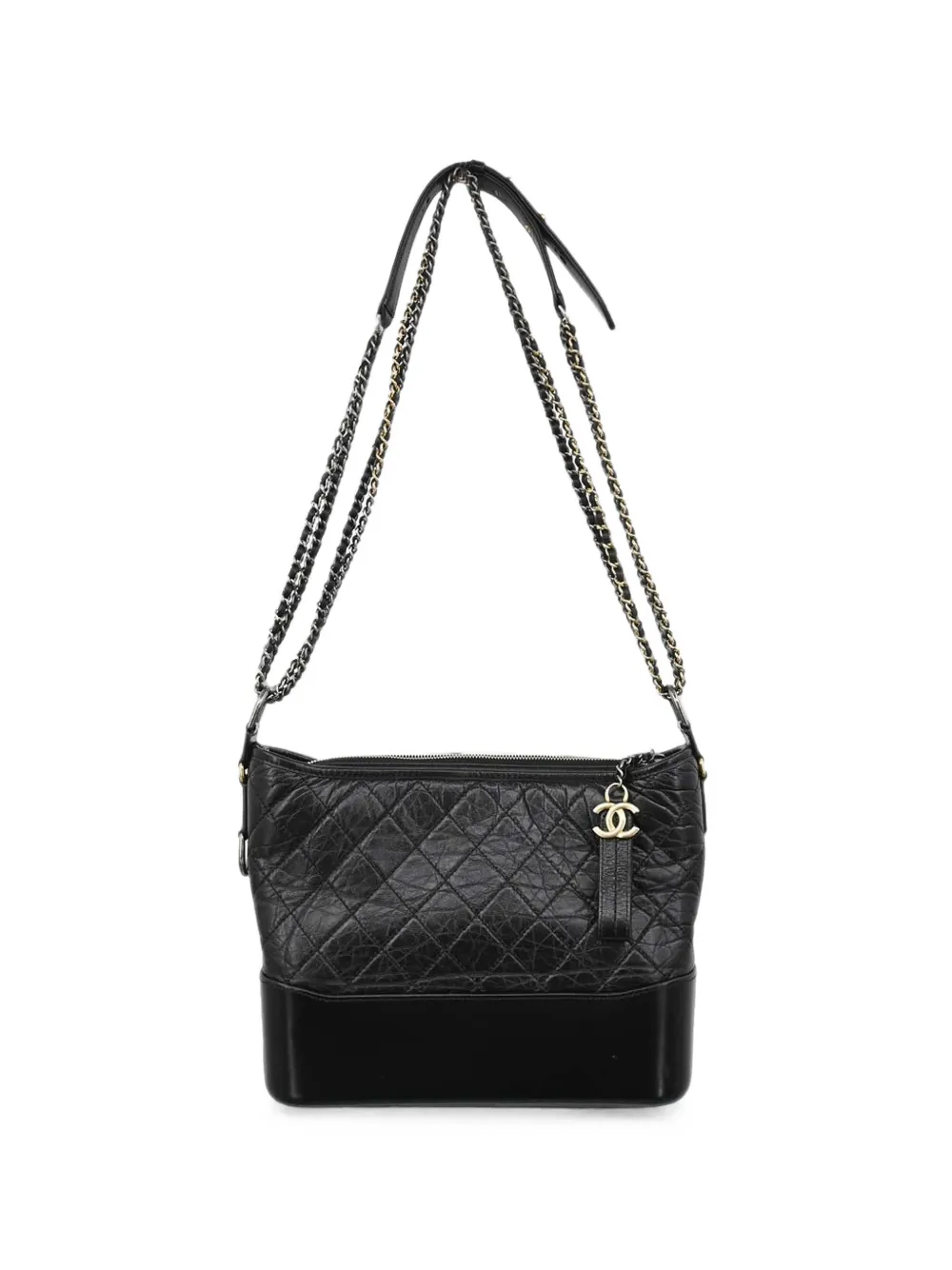 CHANEL Pre-Owned 2017-2018 medium Gabrielle shoulder bag - Black