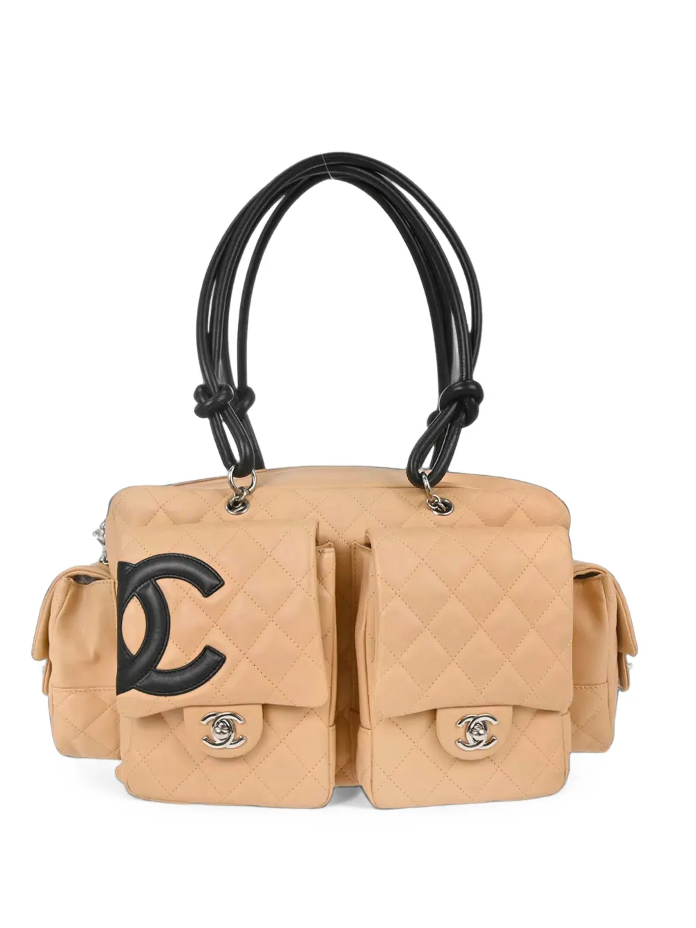 CHANEL Pre-Owned 2005-2006 Cambon Ligne Reporter tote bag - Toni neutri