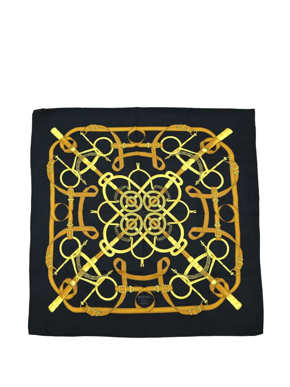 Hermès Pre-Owned small Eperon d'Or scarf - Schwarz