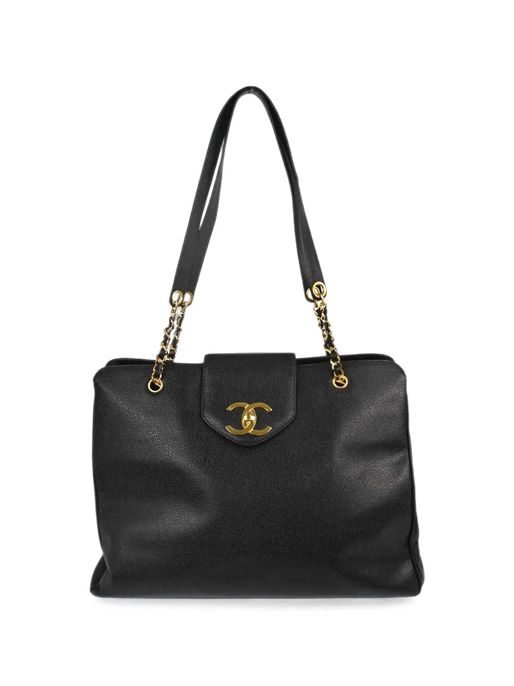CHANEL Pre-Owned 1996-1997 Supermodel leather tote bag - Nero