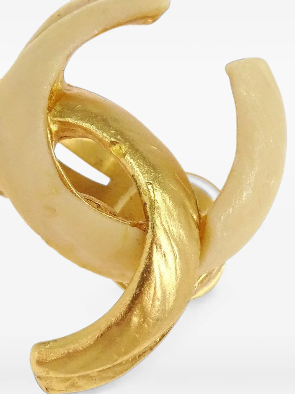 CHANEL Pre-Owned CC clip-on earrings - Oro