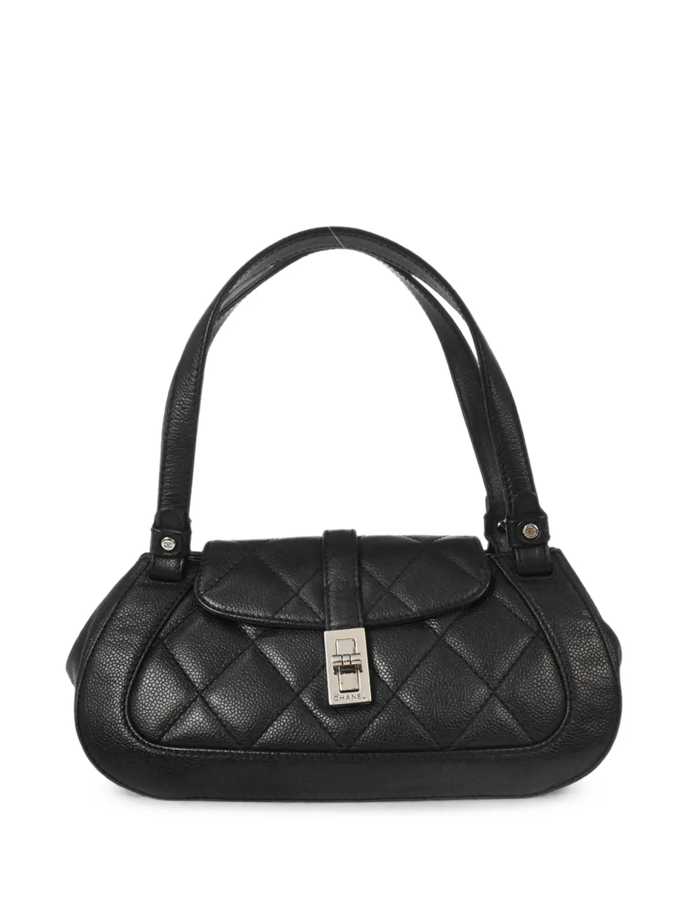 CHANEL Pre-Owned 2005-2006 Mademoiselle Lock quilted shoulder bag - Nero