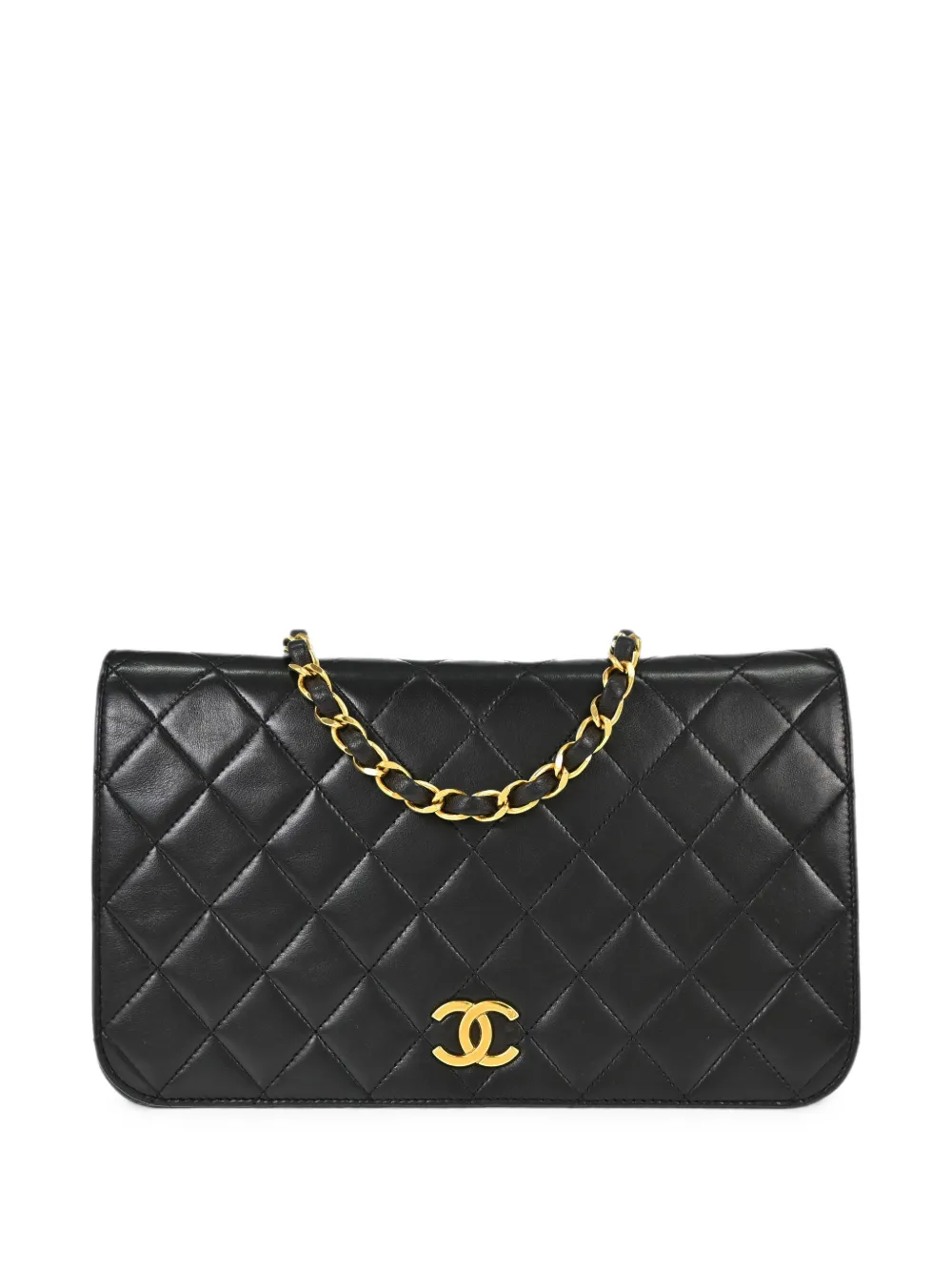 CHANEL Pre-Owned 1991-1994 Full Flap quilted shoulder bag - Nero