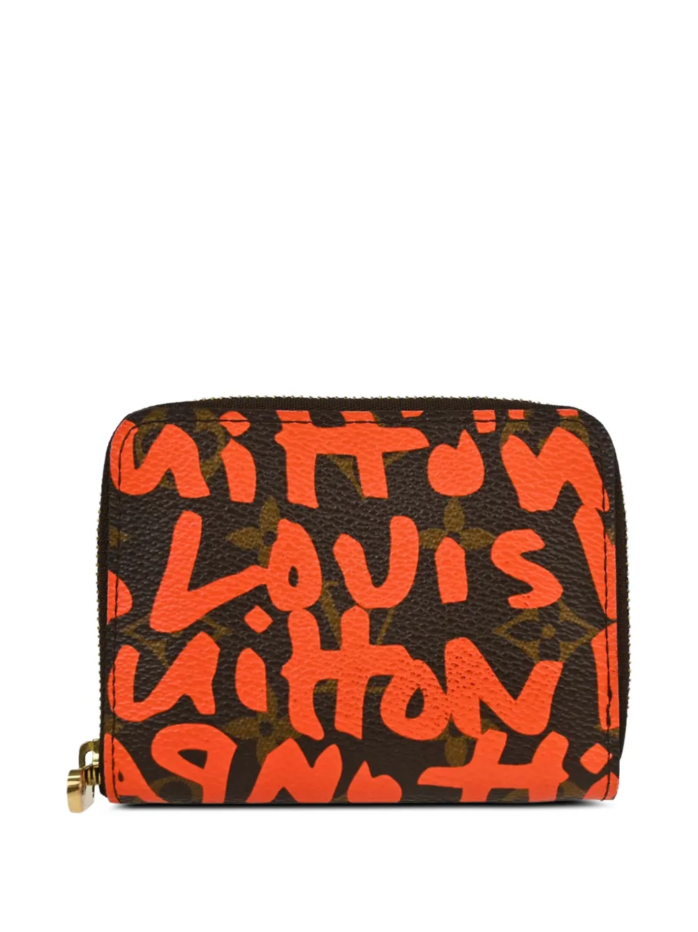 Louis Vuitton Pre-Owned Zippy Monogram Graffiti coin wallet - Marrone